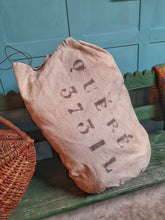 Load image into Gallery viewer, Antique French Linen Sack -  French Military WWI Kit Bag