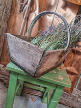 Load image into Gallery viewer, French Vintage Farm Trug Or Panier rustic  farmhouse french country kitchen Lavender bunches country cottage dusty gems interiors nantwich french rustic