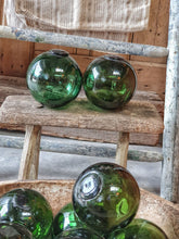 Load image into Gallery viewer, Vintage French Glass Fishing floats french country beach house seaside home vintage glass