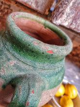 Load image into Gallery viewer, French Green Glazed Confit Pot