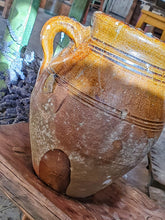 Load image into Gallery viewer, antique French Rustic Confit Pot Storage Jar Farmhouse French country Pottery rustic primitive country kitchen french cooking dusty gems antique interiors nantwich