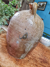 Load image into Gallery viewer, Antique French Country Rustic Walnut Oil Storage Jar French country pottery confit pot 19th century sitting of frnch farmhouse chopping board on french farmhouse table Antique ceramic, dusty gems intewriors nantwich